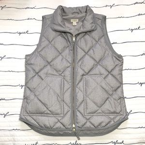 J Crew Down Vest Heather Gray S * See Measurements